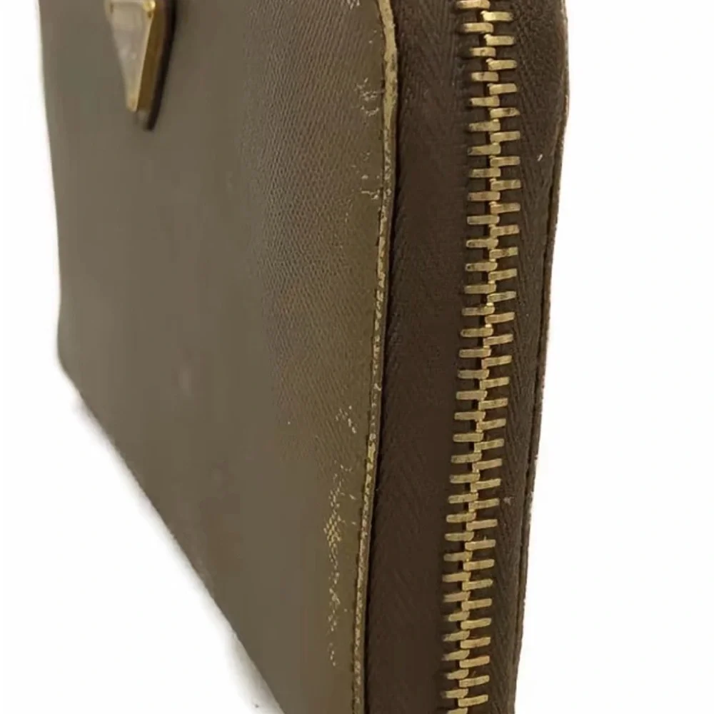 Prada Gold Saffiano Zip-Around Wallet - Picture 3 of 3